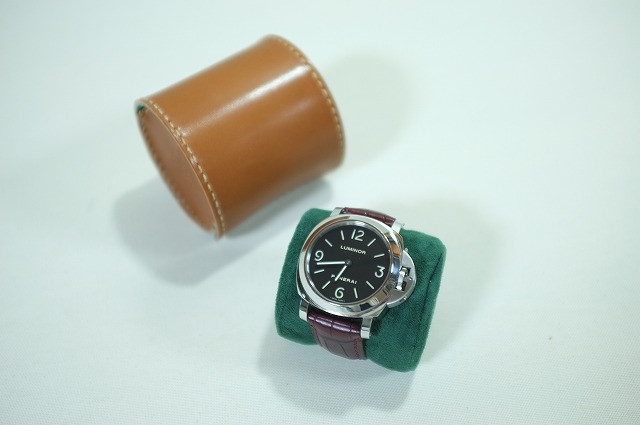 国産ピットタンニン鞣し牛革栃木レザー 使用 腕時計ケース 特注フルオーダーメイド