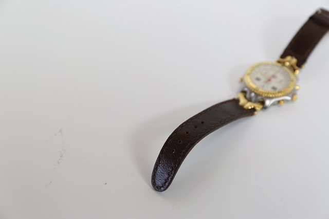 イタリアンタンニン鞣しラクダ革使用腕時計ベルト特注オーダーメイド