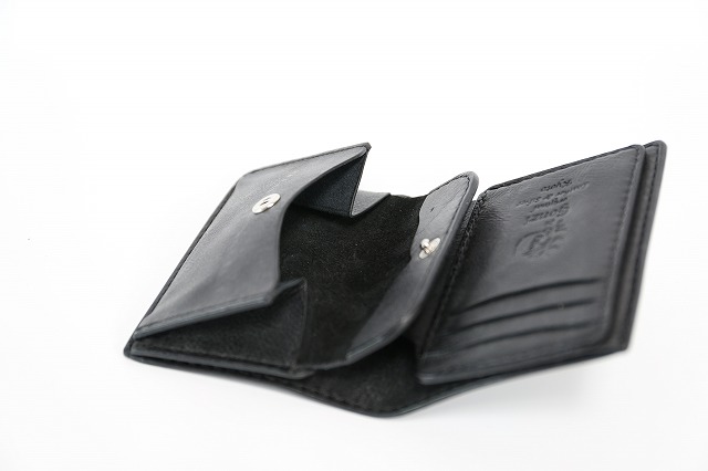 国産タンニン鞣し牛革（ハーフウォレット） 使用 二つ折り財布コンパクト 特注オーダーメイド