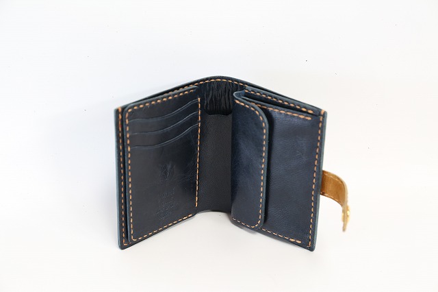 イタリアンタンニン鞣しラクダ革使用 フラップセミロングウォレット（二つ折り財布）特注カスタムオーダー