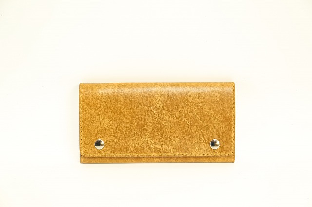 イタリアンレザー ラクダ革仕様 マチロングウォレット（長財布） オーダーメイドの財布