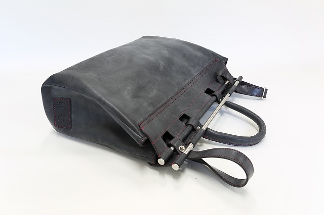 国産オイルフィニッシュソフトレザー使用 ステンレスバー ビジネスバッグ（鞄 財布 オーダーメイド）