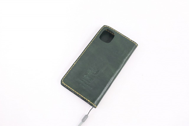 国産オイルプルアップタンニン鞣し牛革使用 iPhone 手帳型ケース 特注オーダーメイド