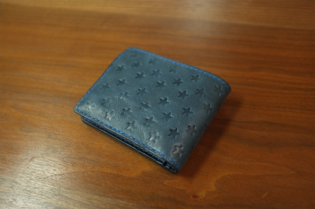 ソフトレザー ハーフウォレット （二つ折り財布） スター