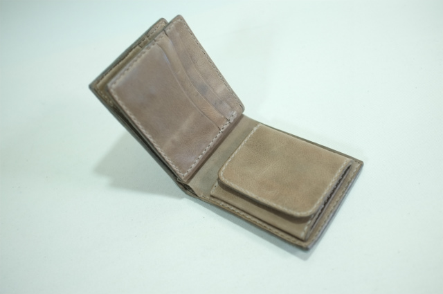 象革（エレファントレザー）使用 ハーフウォレット （二つ折り財布）特注カスタムオーダーメイド