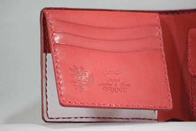 アフリカゾウ革（エレファントレザー） 使用 ハーフウォレット （二つ折り財布）特注カスタムオーダーメイド