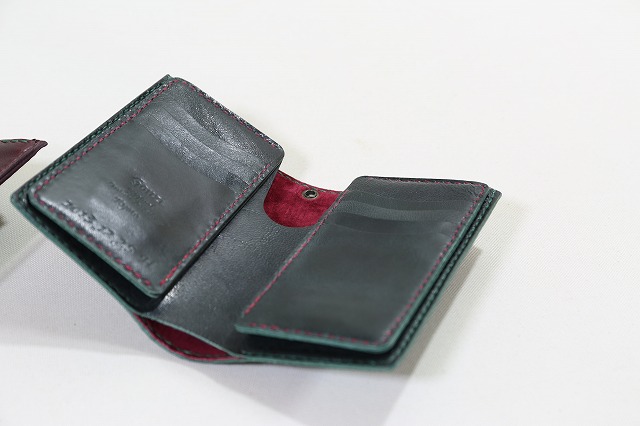 イタリアンタンニン鞣しラクダ革 使用 セミロングウォレット（二つ折り財布）特注カスタムオーダーメイド