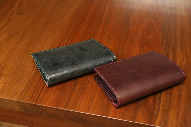 イタリアンタンニン鞣しラクダ革 使用 セミロングウォレット（二つ折り財布）特注カスタムオーダーメイド