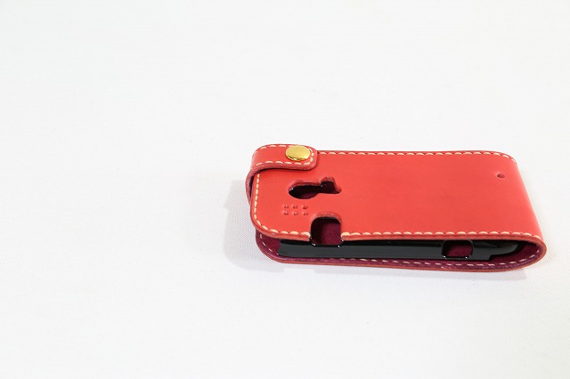 国産ピットタンニン鞣し牛革栃木レザー 使用  スマートフォン（iPhone）用カバー 特注フルオーダーメイド
