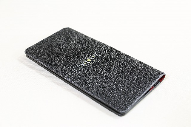 エイ革（スティングレイ）使用 カードケース ロングウォレット（長財布）特注フルオーダーメイド