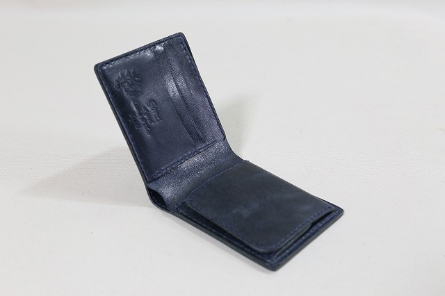 イタリアンタンニン鞣しラクダ革使用コインボックスケース ハーフウォレット（二つ折り財布）特注カスタムオーダー