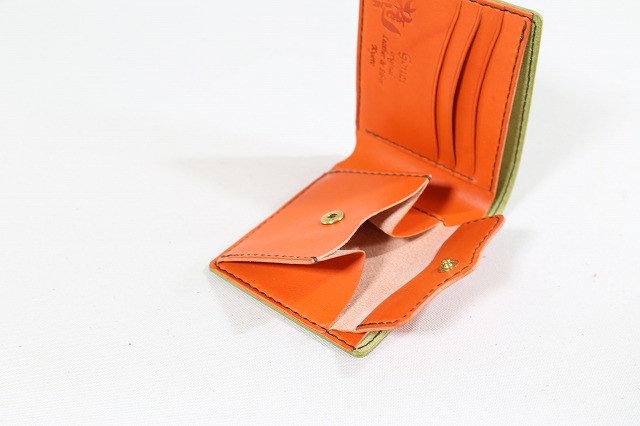 イタリアンタンニン鞣しトスカーナレザー使用 ハーフウォレットカスタムオーダー（二つ折り財布）特注カスタムオーダー